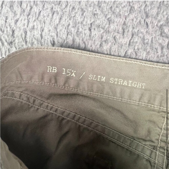 Rag & Bone Pants Mens 31x34 Khaki Brown RB 15X Slim Straight Tailored Workwear - Picture 4 of 8